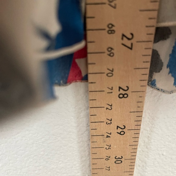 COVINGTON DRESSY FLORAL SHIRT TOP BLOUSE Pleated Flutter Sleeve Sz 16-18W Plus - Picture 7 of 8